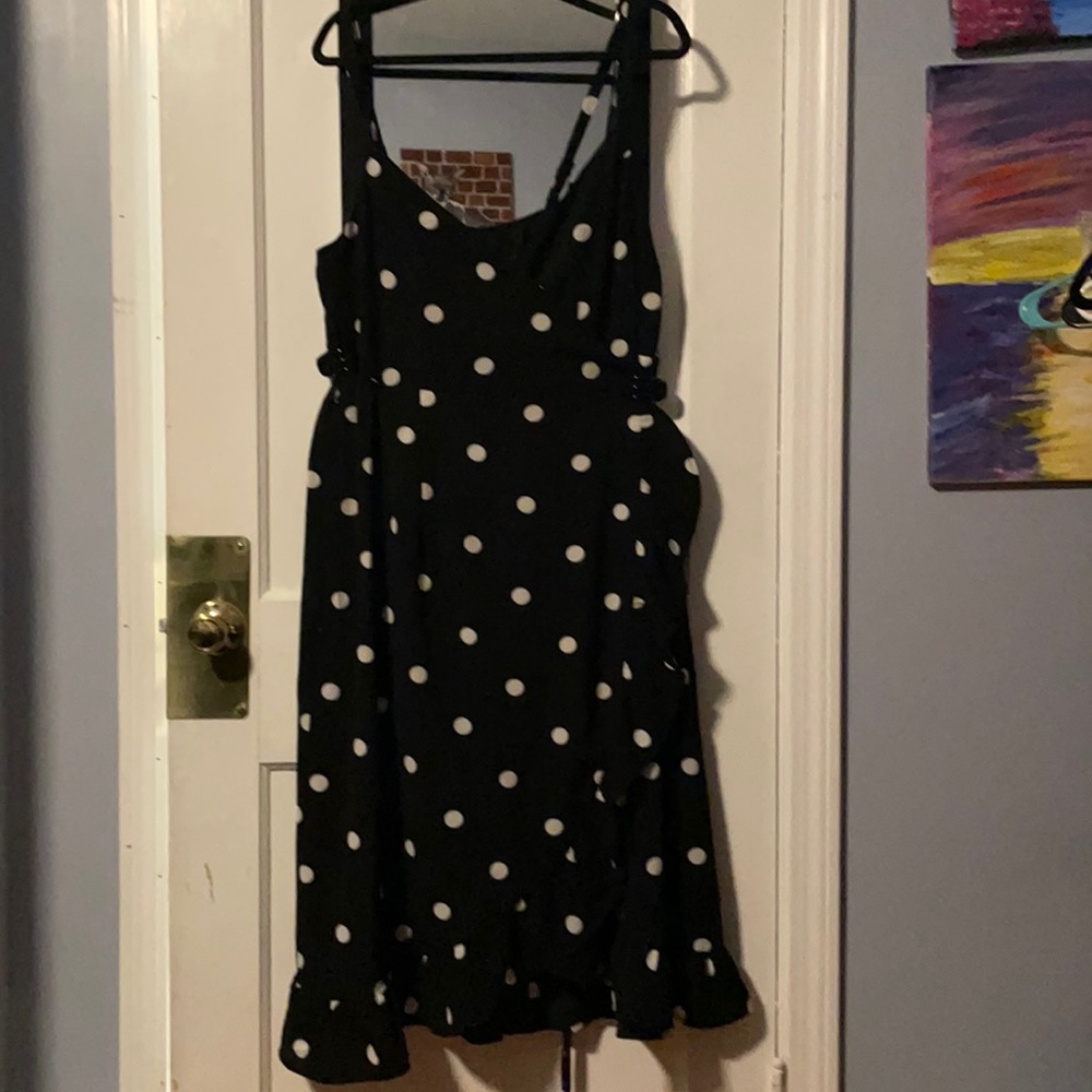 City chic polka dot dress